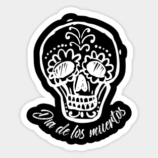 Dia de los muertos - skull drawing design Sticker